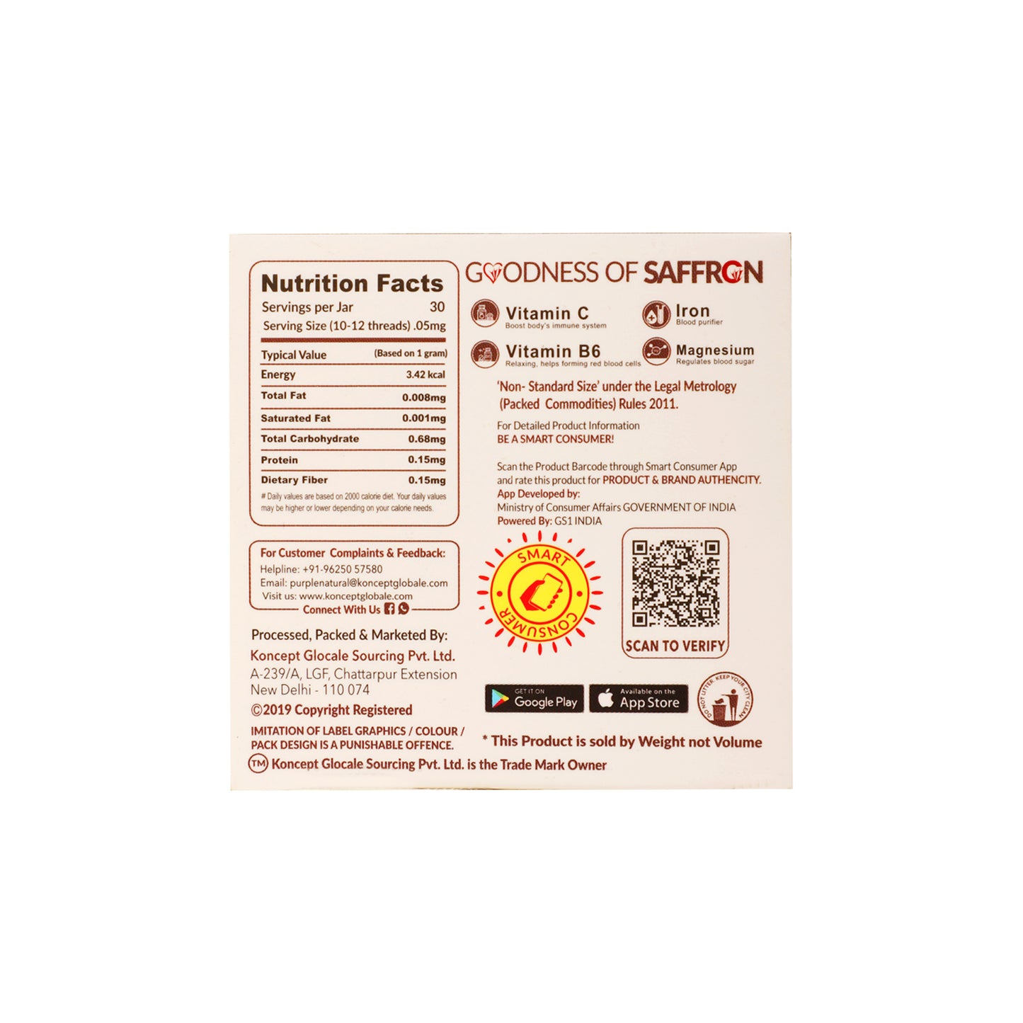 Saffron | Kesar - Natural Dried Stigma or Filaments | Grade A++