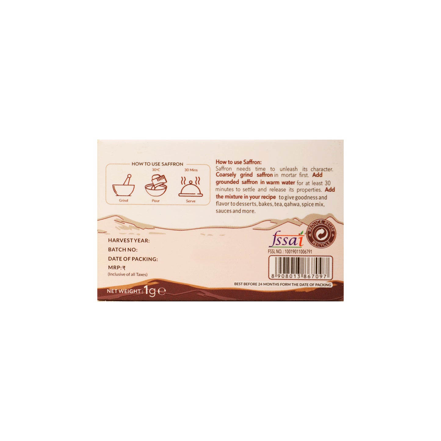 Saffron | Kesar - Natural Dried Stigma or Filaments | Grade A++