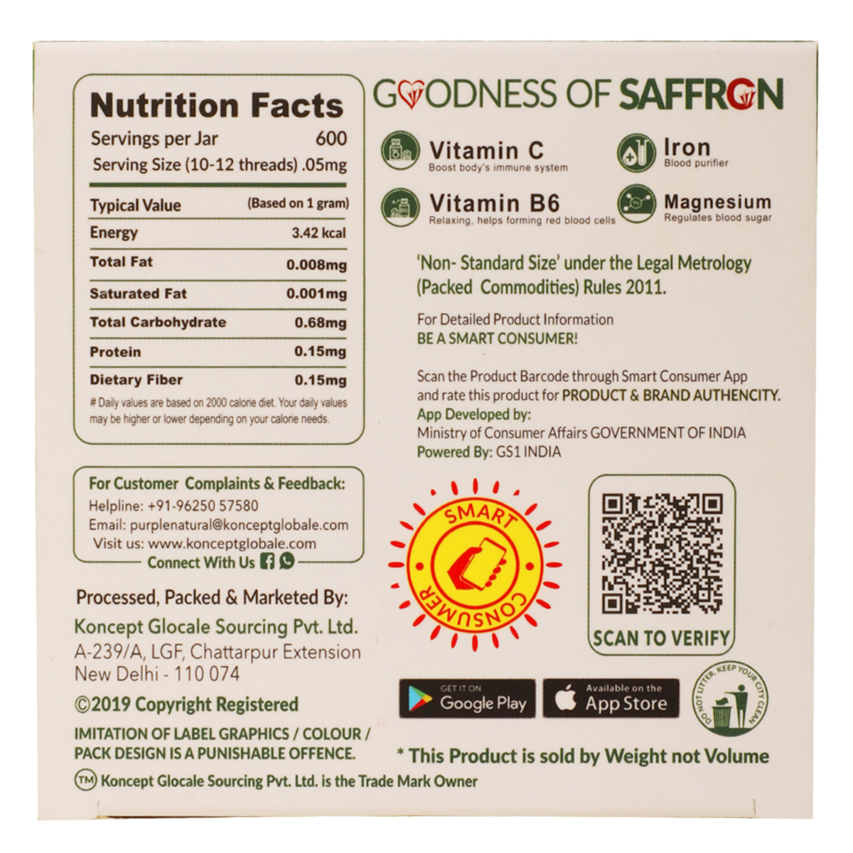 Saffron | Kesar - Natural Dried Stigma or Filaments | Grade A++