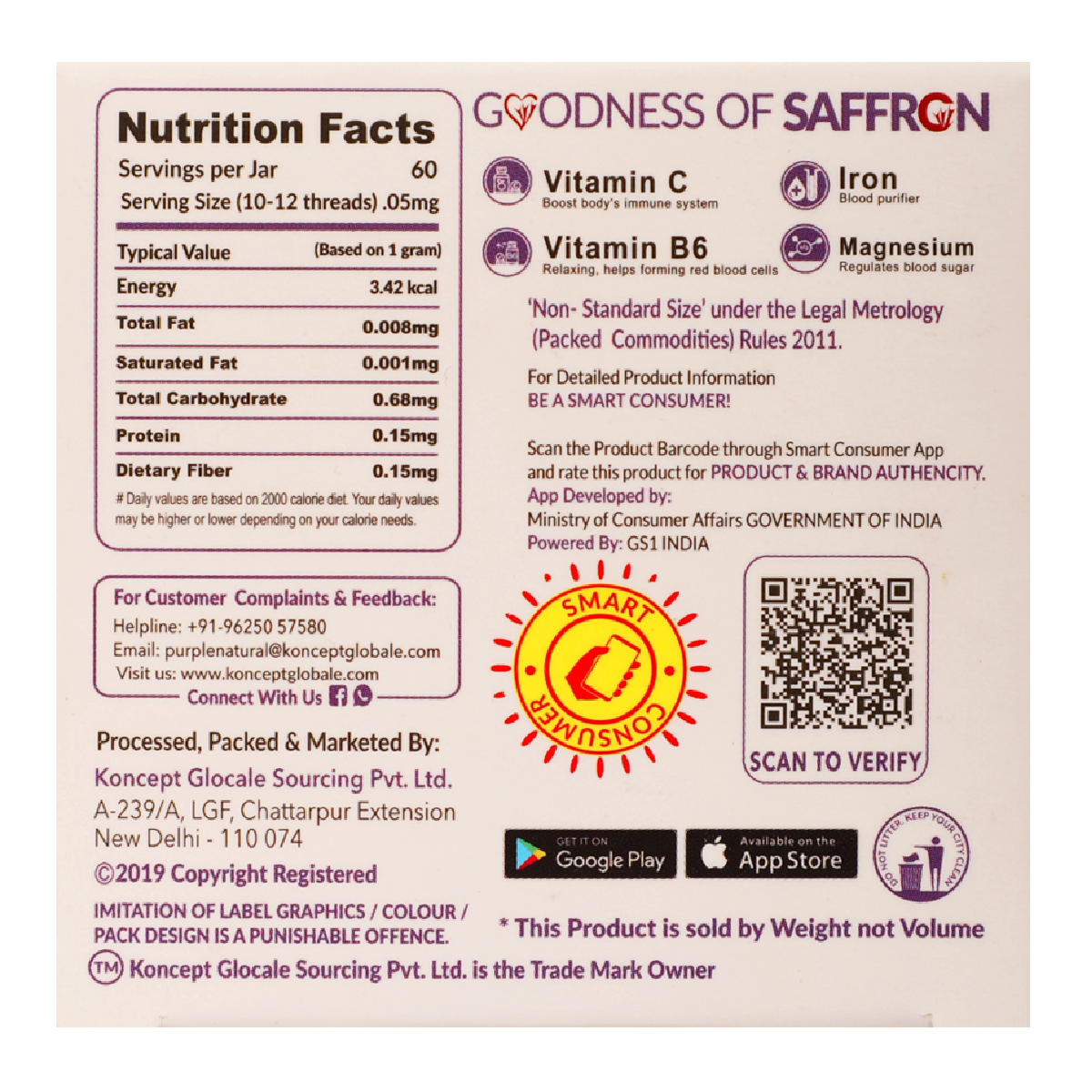 Saffron | Kesar - Natural Dried Stigma or Filaments | Grade A++