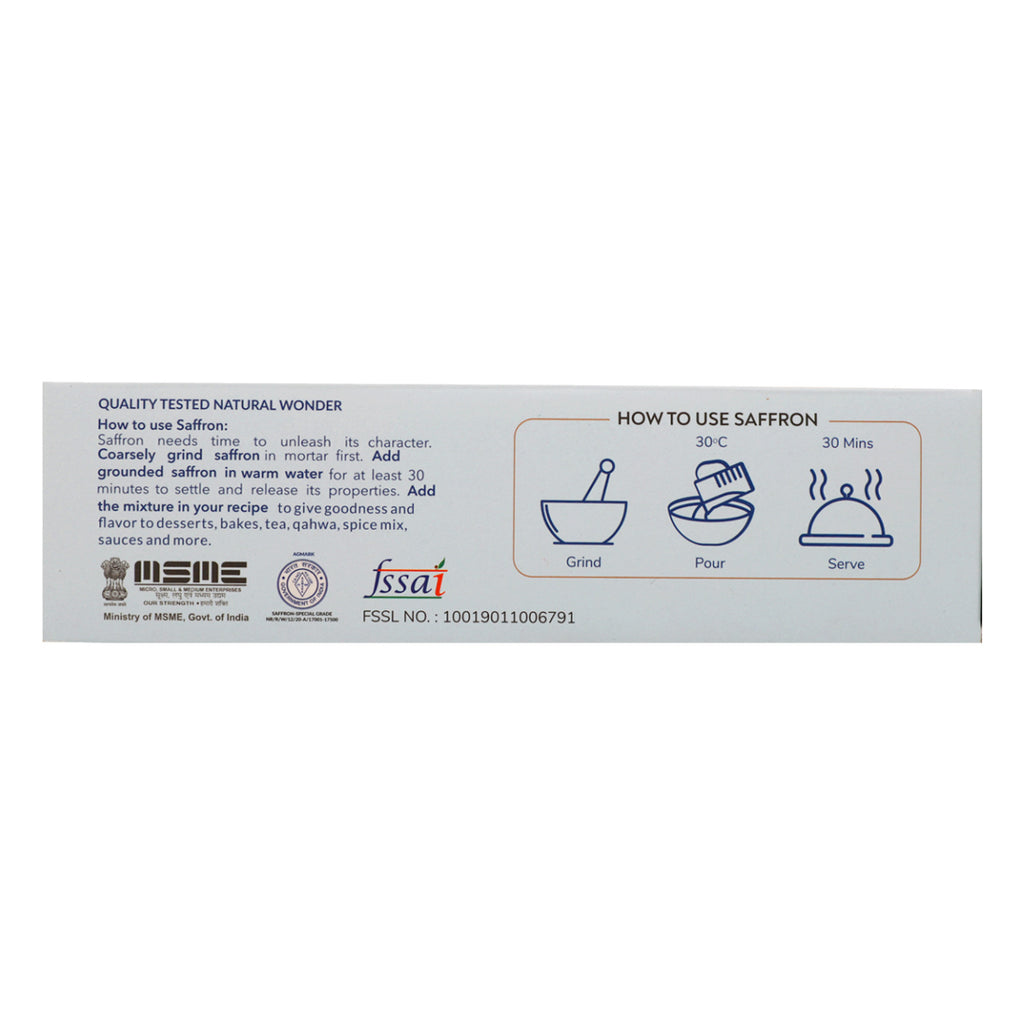 Saffron | Kesar Dry Powder – For making Sweets, Confectionery, Flavors & Pooja Rituals