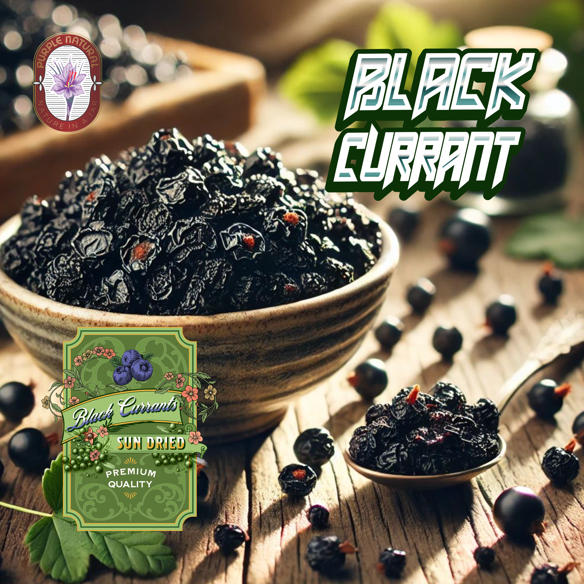 Black Currants – Sun Dried | All Natural, Premium Quality