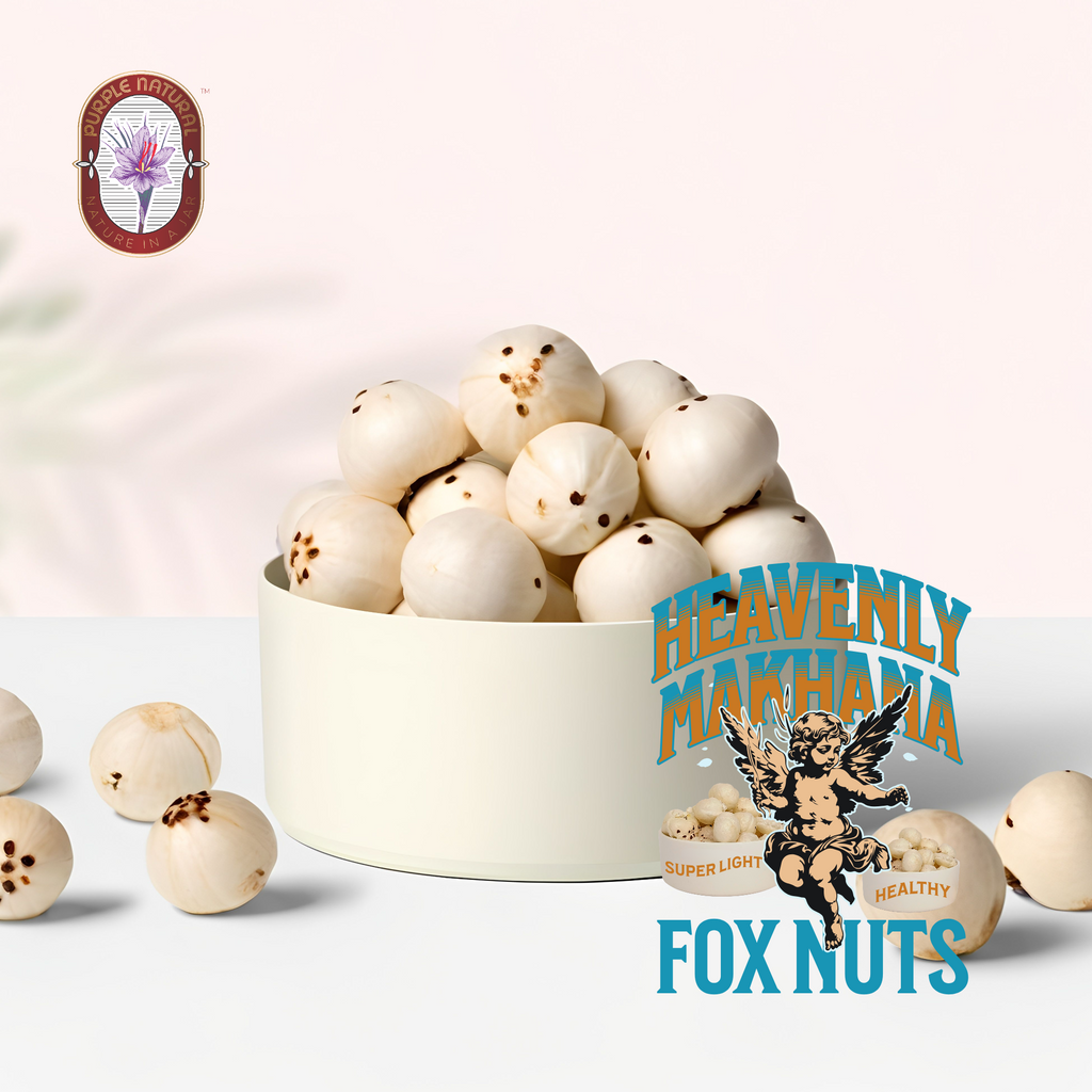 Makhana | Fox Nuts - Healthy, Crunchy Snack for Weight Loss & Wellness, Premium Quality - 5S+