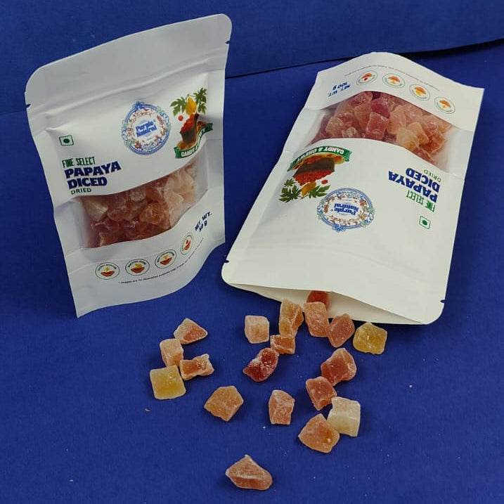 Papaya Diced - Candied | Dried