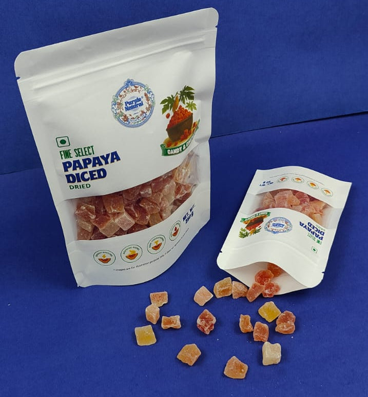 Papaya Diced - Candied | Dried