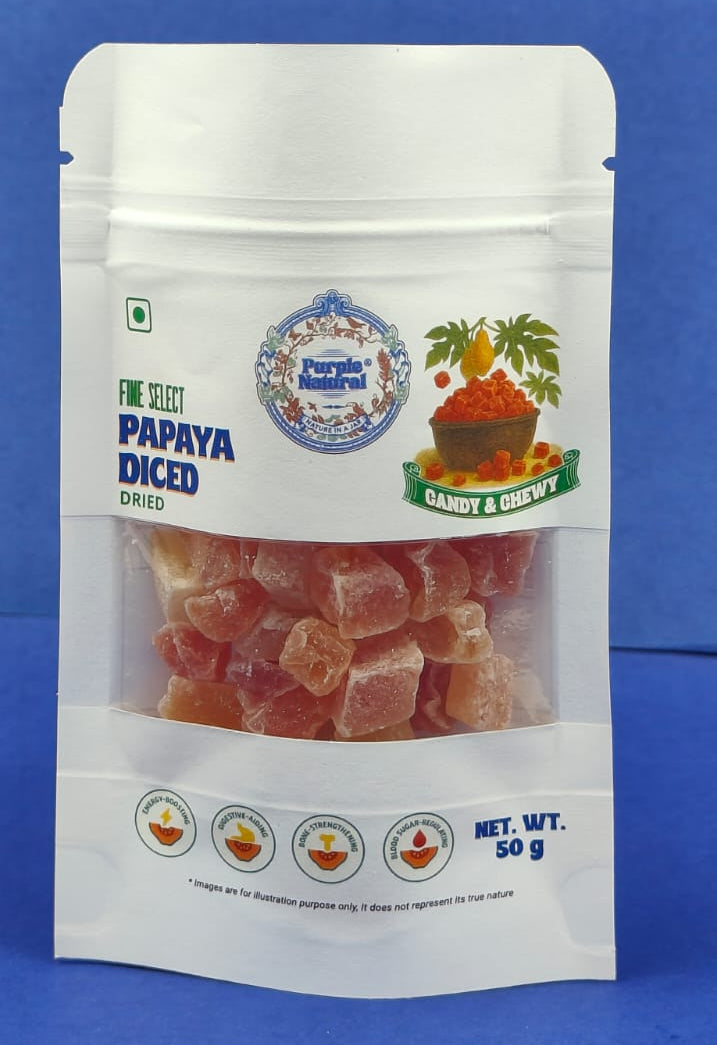 Papaya Diced - Candied | Dried