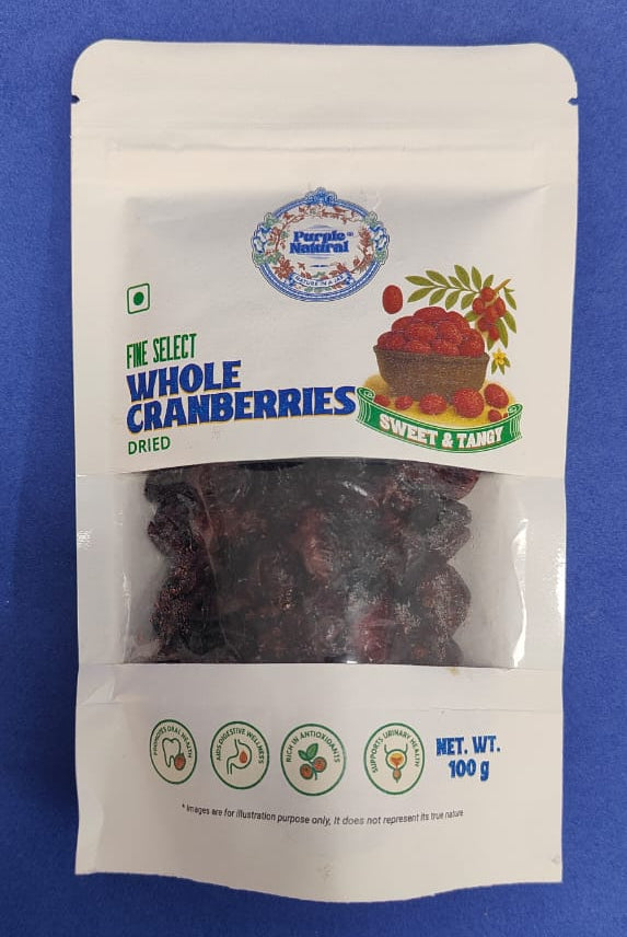 Dried Cranberries - Premium Select | Sweet & Tart, All-Natural Snack & Baking Ingredient