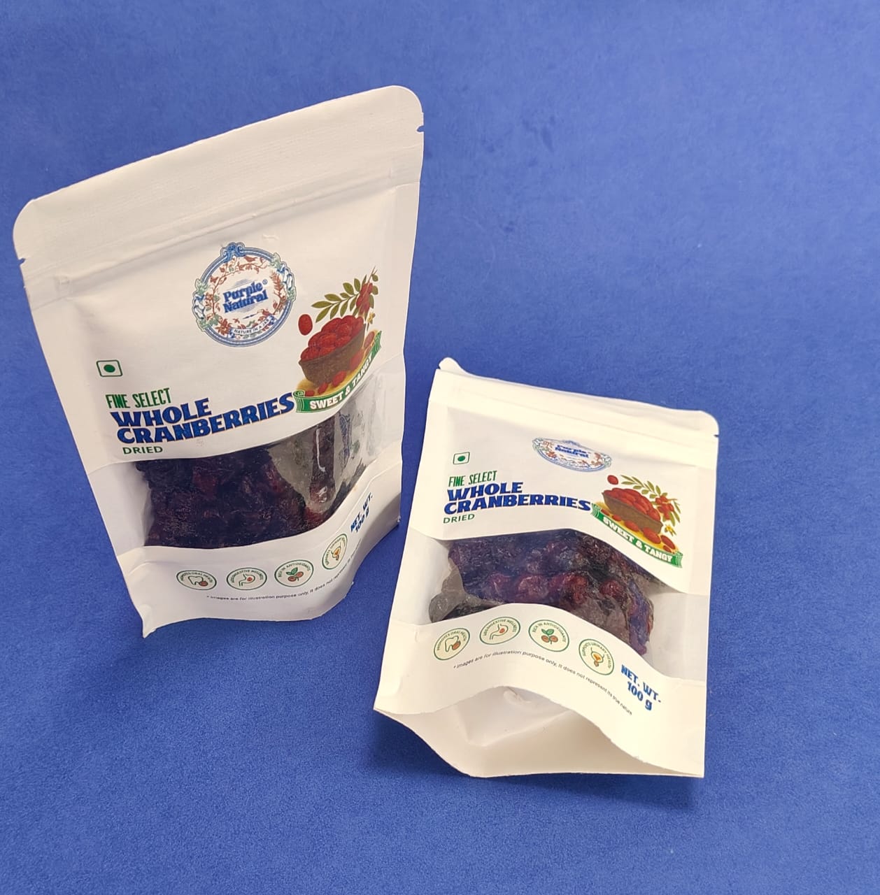 Dried Cranberries - Premium Select | Sweet & Tart, All-Natural Snack & Baking Ingredient