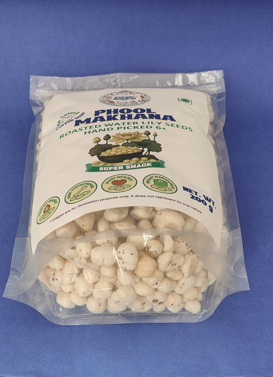 Makhana | Fox Nuts - Healthy, Crunchy Snack for Weight Loss & Wellness, Premium Quality - 5S+