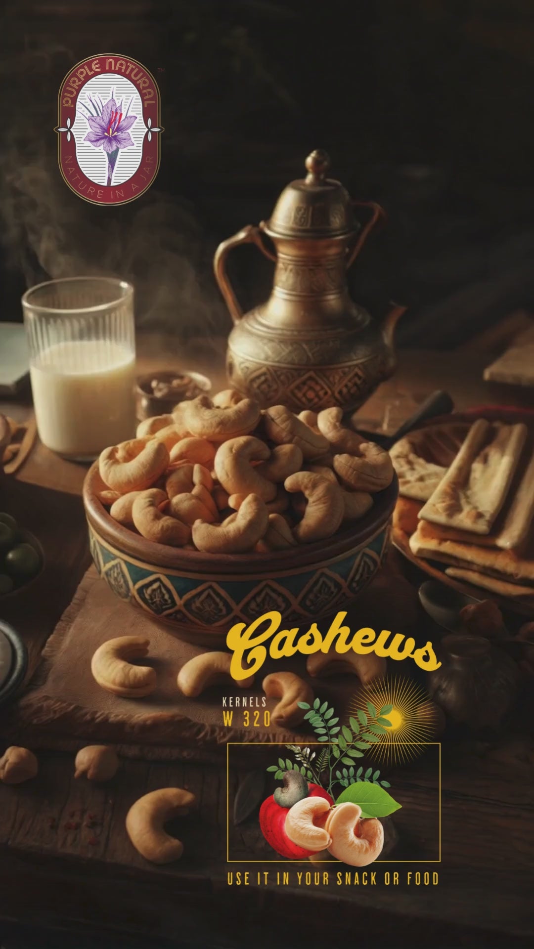 Cashews W320 Kernels – Premium Quality Kernels
