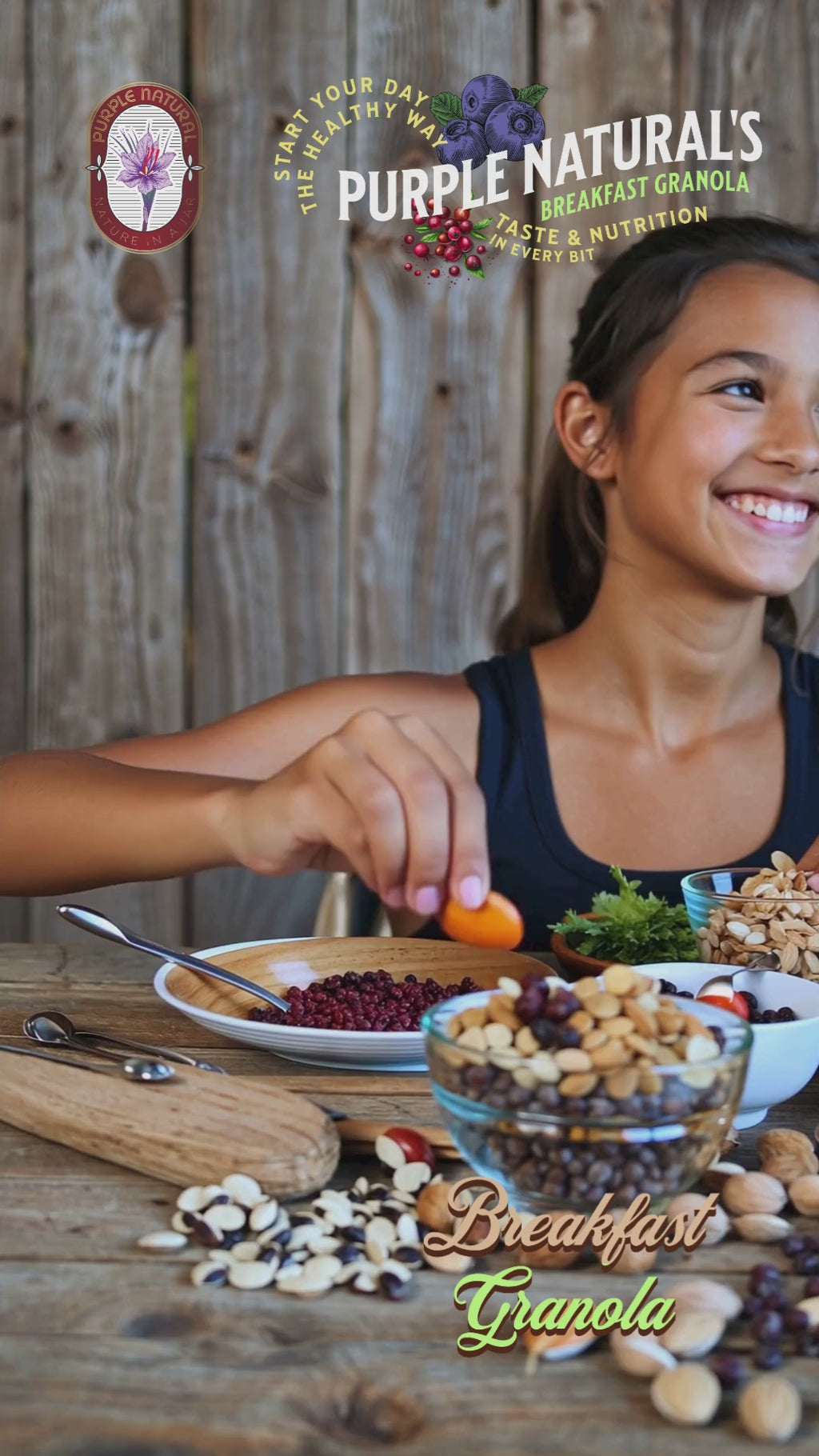 Superfood Granola with Nuts, Berries & Seeds